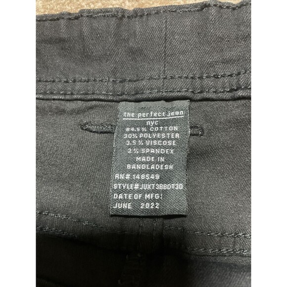 The Perfect Jean NYC Mens Size 46X30 Athletic Fit Stretch Black New - Picture 5 of 12